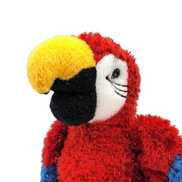 Douglas Macaw Parrot Plush Red Blue Yellow 8" Stuffed Bird Gabby Realistic #3740 - Picture 3 of 10